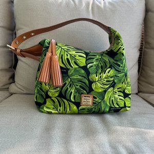 Dooney & Bourke Montego Paige Sac Shoulder Bag Tropical Monstera Leaf Pattern